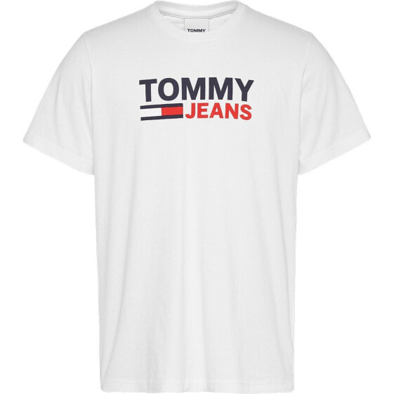 TOMMY JEANS Corp Logo Short Sleeve Crew Neck T-Shirt