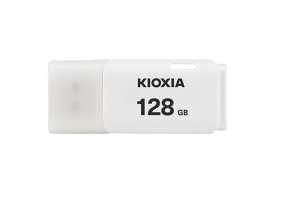 Белая USB флешка Kioxia TransMemory U202 - 128 ГБ - USB Type-A - 2.0 - Cap - 8 г