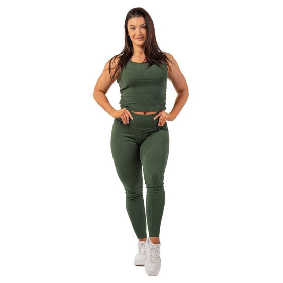 NEBBIA Organic Cotton Ribbed 405 Leggings High Waist