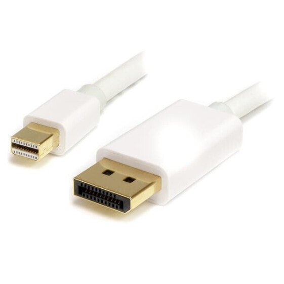StarTech.com 2m (6ft) Mini DisplayPort to DisplayPort 1.2 Cable - 4K x 2K UHD Mini DisplayPort to DisplayPort Adapter Cable - Mini DP to DP Cable for Monitor - mDP to DP Converter Cord - 2 m - mini DisplayPort - DisplayPort - Male - Male - 3840 x 2400 pixels