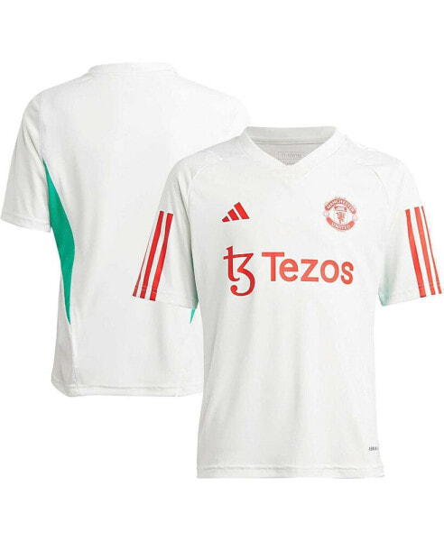 Big Boys White Manchester United Training Jersey