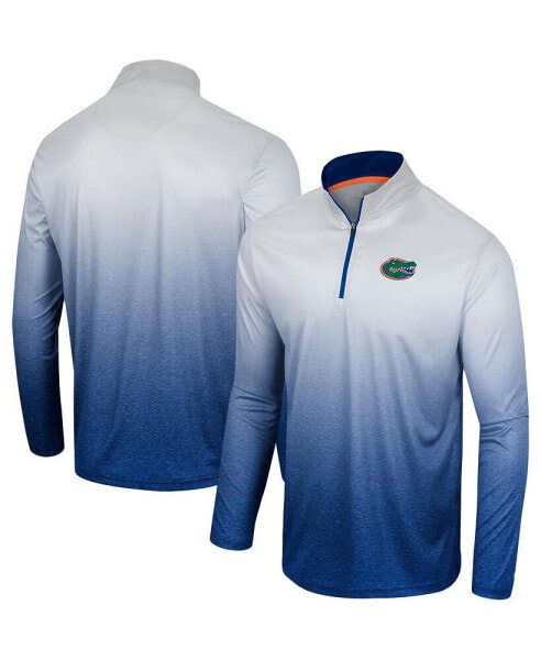 Men's White/Royal Florida Gators Laws of Physics Quarter-Zip Windshirt