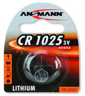 Одноразовая батарейка ANSMANN® Lithium CR1025 - 3V - 1 шт - Серебристая