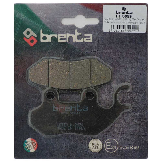 BRENTA MOTO 3099 Rear Organic Brake Pads