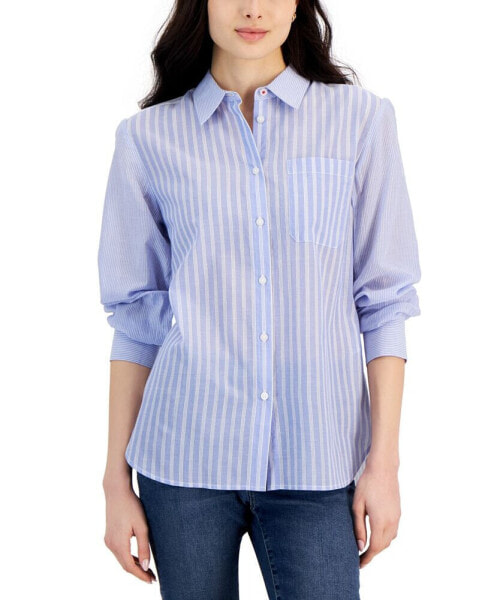 Блузка с длинным рукавом Nautica Jeans женская Cotton Bayou Stripe