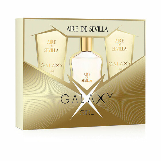 Women's Perfume Set Aire Sevilla EDT Galaxy Girl 3 Pieces