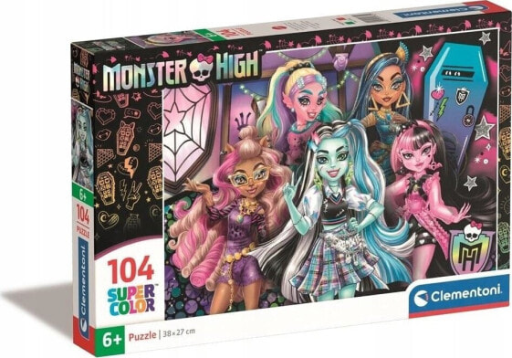 Clementoni CLE puzzle 104 SuperKolor Monster High 25782