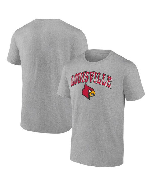 Men's Steel Louisville Cardinals Campus T-shirt