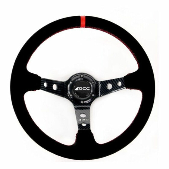 Гоночный руль OCC Motorsport Чёрный Черный/Красный Красный/Черный Ø 35 cm
