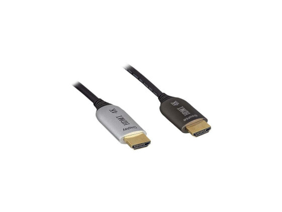 Nippon Labs 100ft. Hybrid Active Optical Fiber HDMI Plenum Rated Cable, 4K@ 60Hz