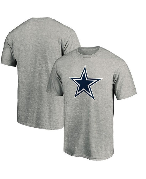 Men's Heathered Gray Dallas Cowboys Primary Logo T-shirt