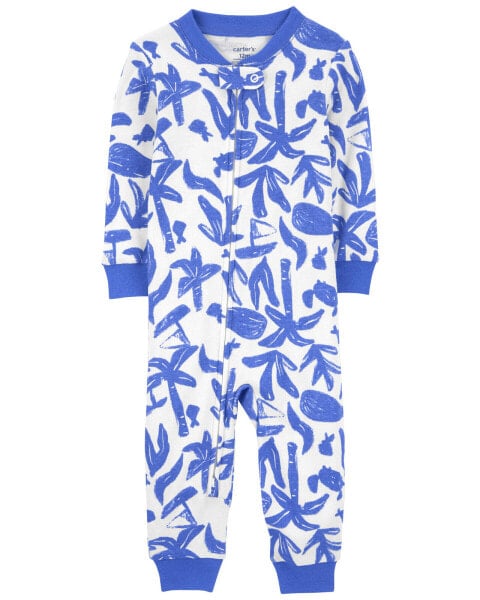 Пижама из 100% хлопка Carter's Toddler 1-Piece Ocean Print