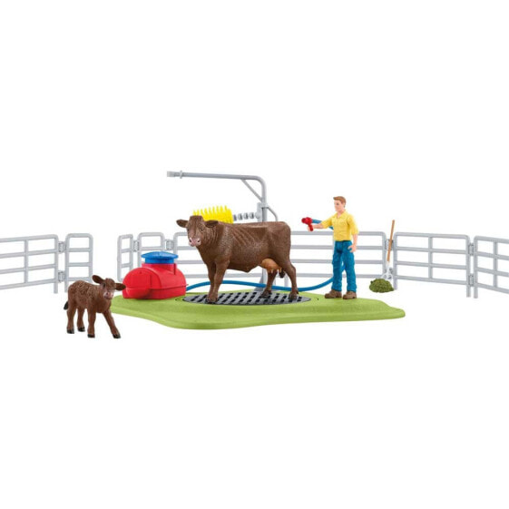 SCHLEICH Farm World Happy Cow Wash Figure