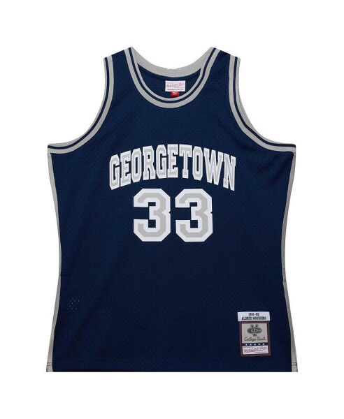 Men's Alonzo Mourning Navy Georgetown Hoyas 1991/92 Swingman Player Jersey