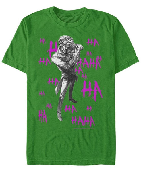 DC Men's Batman Joker's Laugh Short Sleeve T-Shirt