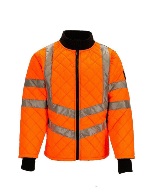 Куртка для мужчин RefrigiWear Hi Vis Diamond Quilted с водоотталкивающим покрытием