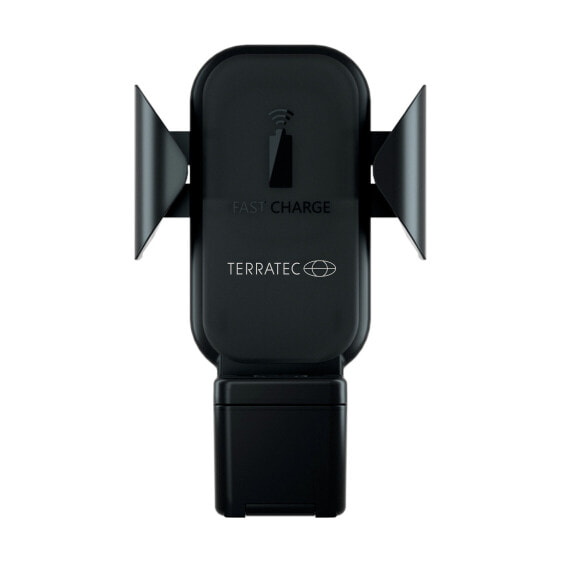 TerraTec ChargeAir All Car - Mobile phone/Smartphone,Smartwatch - Active holder - Car - Black
