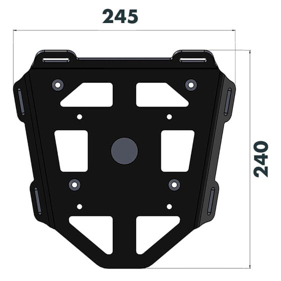 HEPCO BECKER Alurack Honda CRF 250 Rally 17 6609511 01 01 - 206 Mounting Plate