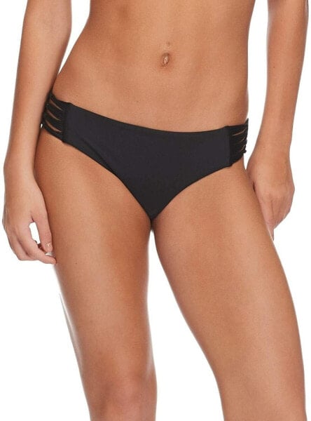 Body Glove Women's 181498 Smoothies Black Solid Bikini Bottom Swimwear Size XL