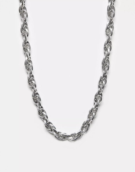 Reclaimed Vintage unisex neck chain in silver