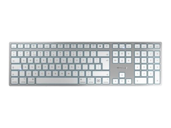 Cherry KW 9100 Slim Tastatur für Mac"Silber Deutsch Kabellos