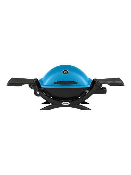 Q 1200 Liquid Propane Grill (Blue) With Adapter Hose And Cover