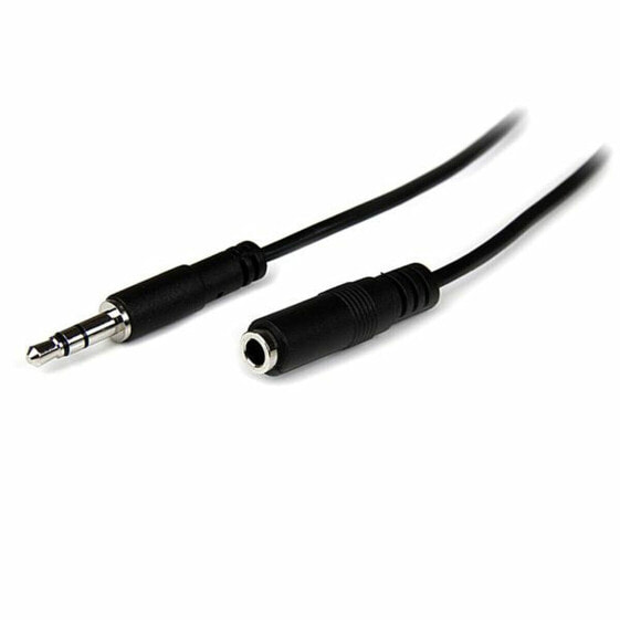 Удлинительный кабель Startech MU2MMFS (2 м) черный Jack (3.5 мм)