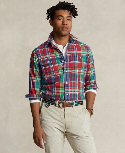 Рубашка мужская Polo Ralph Lauren в клетку'classic-fit' Oxford Workshirt