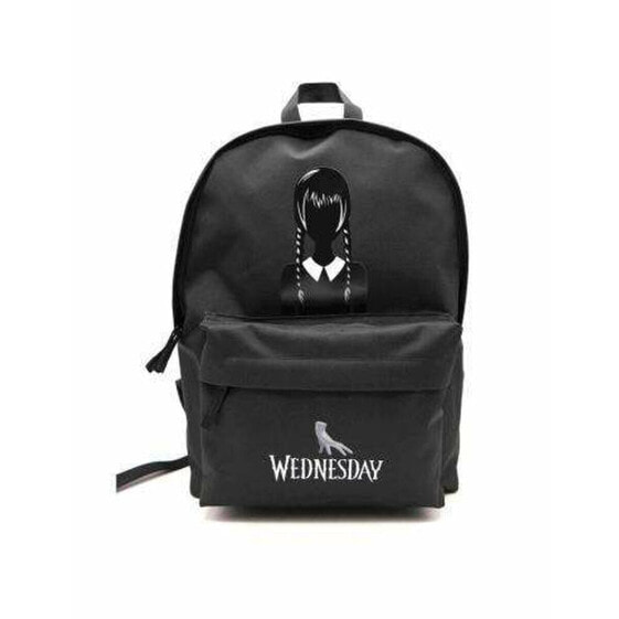 Школьный рюкзак Wednesday Wednesday Addams Чёрный 43 x 31 x 13,5 cm