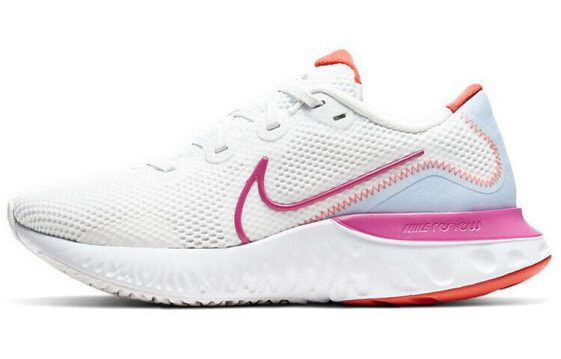 Кроссовки женские Nike Renew Run бело-голубо-розовые CK6360-100