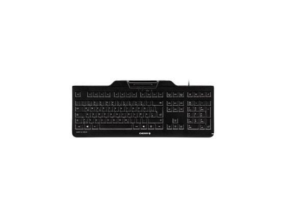 CHERRY KC 1000 SC JK-A0100EU-2 Black USB Wired Security Keyboard With Integrated