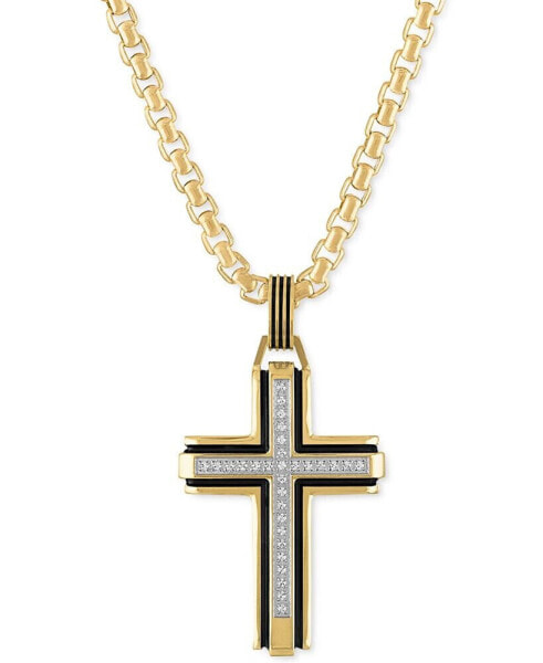 Diamond Religious Cross 22" Pendant Necklace (1/6 ct. t.w.), Created for Macy's