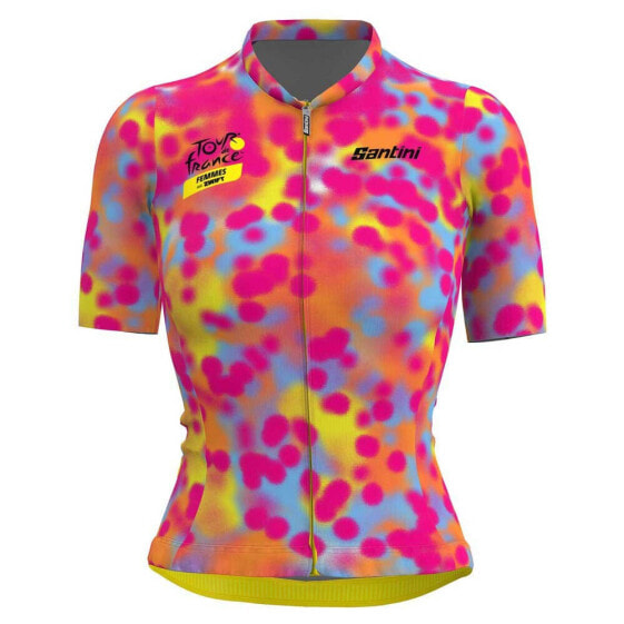 SANTINI Rotterdam Tour de France Femme Avec Zwift Official 2024 Short Sleeve Jersey