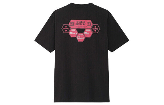 UNIQLO 新世纪福音战士EVA 印花短袖T恤 男女同款 黑色 / Трендовая футболка UNIQLO EVA T 428169-09