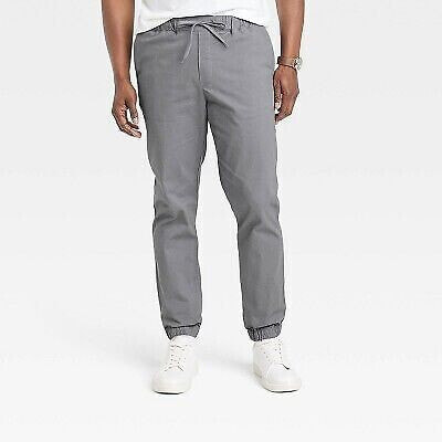 Men's Regular Fit Tapered Jogger Pants - Goodfellow & Co Dark Gray S