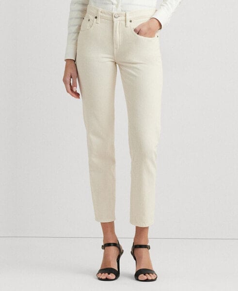 Petite Mid-Rise Tapered Ankle Jeans