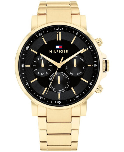 Часы Tommy Hilfiger Gold Tone Stainless Steel Watch 43mm