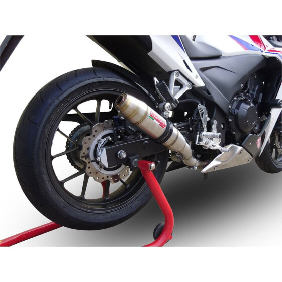 GPR EXHAUST SYSTEMS Deeptone Inox Honda CBR500 R 2023-2024 E5 Round homologated slip on muffler