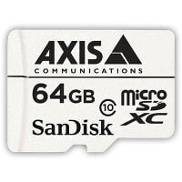 Axis 5801-961 - 64 GB - MicroSDXC - Class 10 - 20 MB/s - 20 MB/s - White