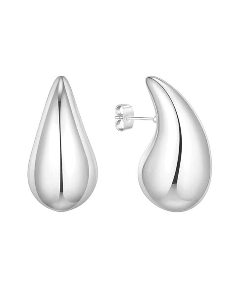 18K Gold Plated or Silver Teardrop Small Teardrop Stud Earrings