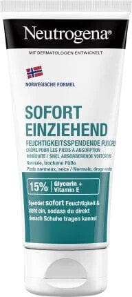 Fußcreme sofort einziehend für trockene Haut, 100 ml