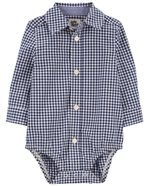 Боди с кнопками и в клеточку Carter's Baby Gingham