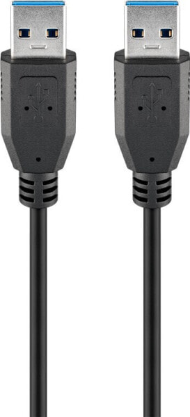Wentronic USB 3.0 SuperSpeed Cable - Black - 1.8 m - USB A - USB A - USB 3.2 Gen 1 (3.1 Gen 1) - 480 Mbit/s - Black
