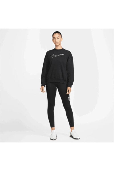 Dri-FIT Crew Essential Kadın Siyah Sweatshirt