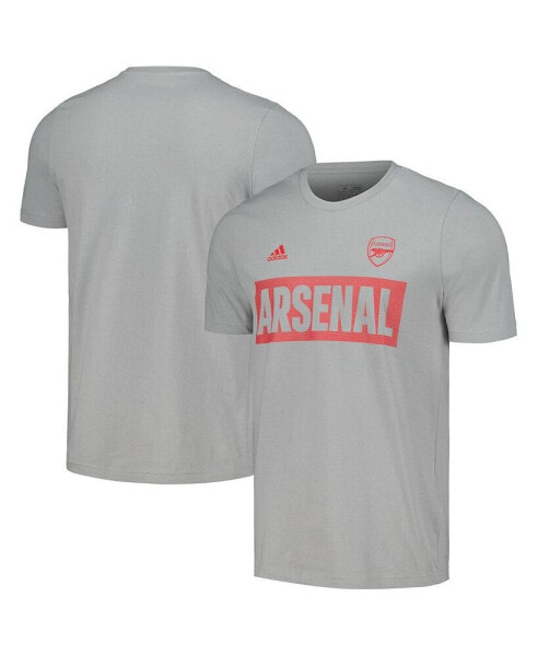 Men's Gray Arsenal Culture Bar T-shirt