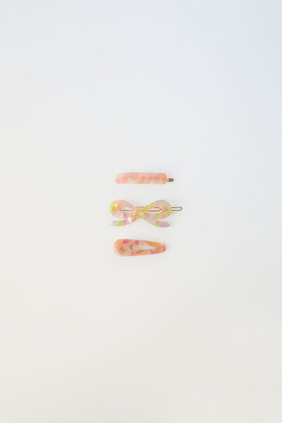 Pack of 3 pearly hair clips