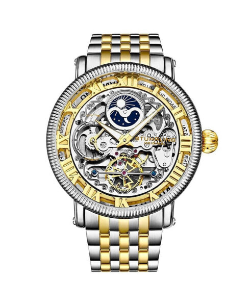 Часы Stuhrling Men's Skeleton 3922 Stainless Steel Watch