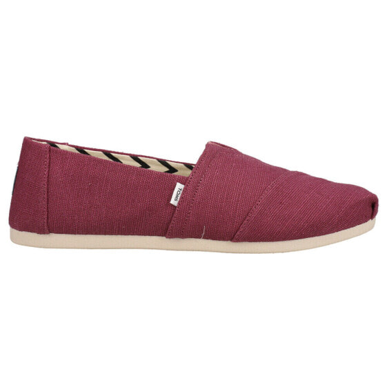 Туфли женские TOMS Alpargata Canvas Slip On Burgundy Casual