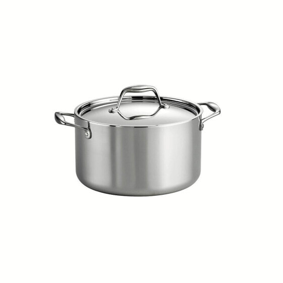 Gourmet Tri-Ply Clad 6 Qt Covered Sauce Pot