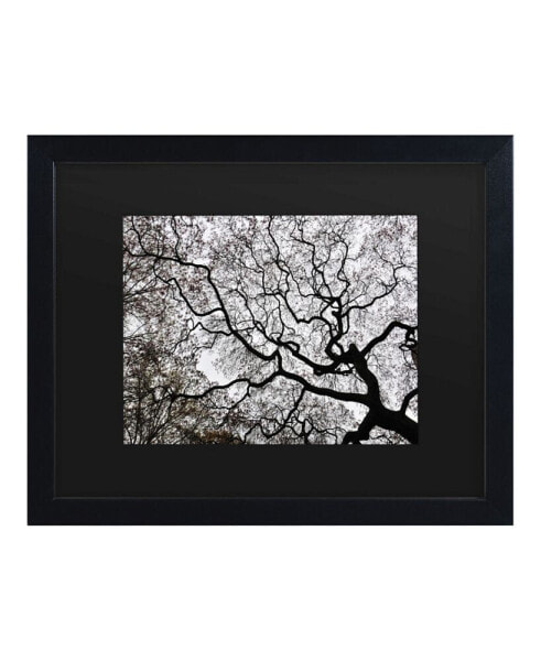 Kurt Shaffer Japanese Maple Spring Abstract II Matted Framed Art - 15" x 20"